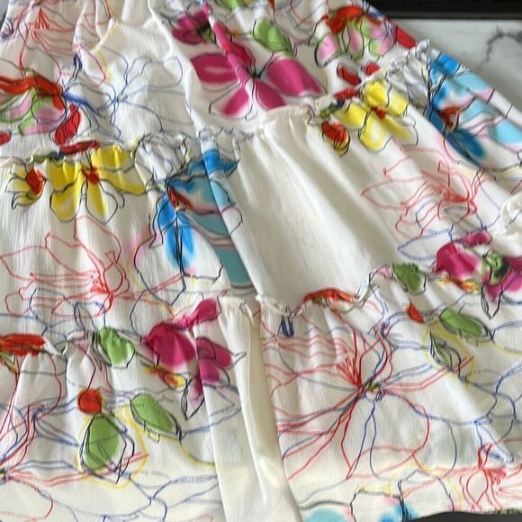 Bleeker 126 Floral Spring Summer Ruffled Dress Womens 10 - Picture 11 of 16